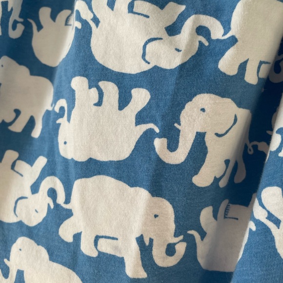 Loved, Lilly Pulitzer Blue & White Elephant Print Strapless Mini Dress Size XXS - Picture 7 of 8